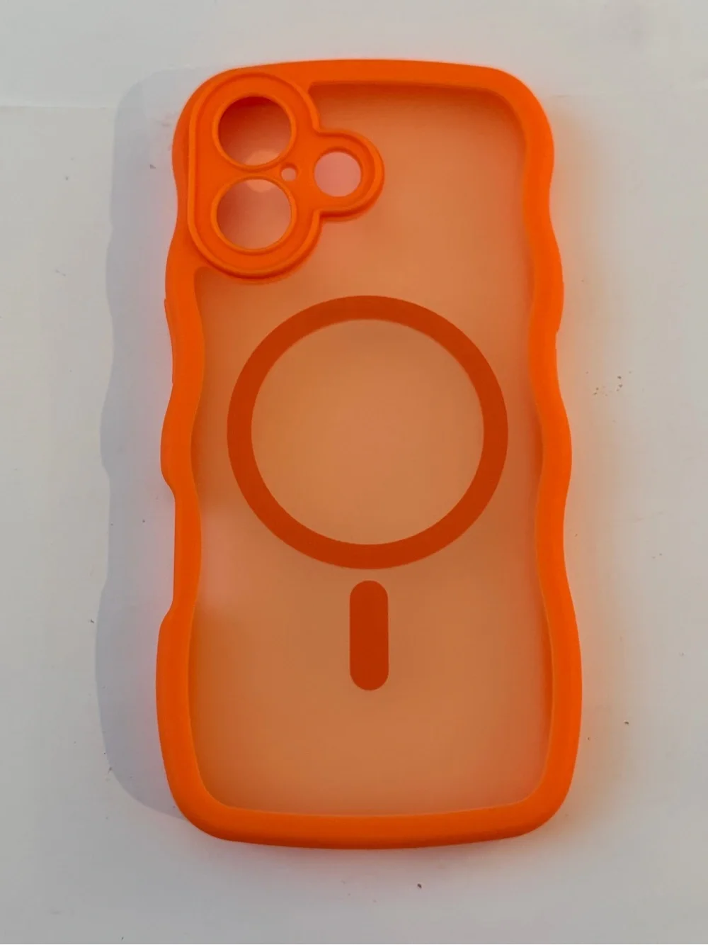 iPhone 17 Orange Silicone MagSafe-Compatible Phone Case
